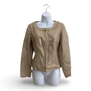 Latina Life Metallic Gold Zip Jacket